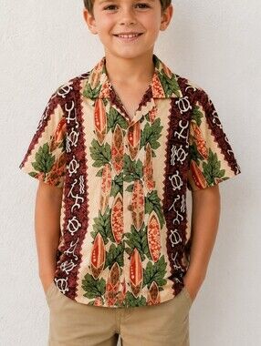 Vtg PACIFIC LEGEND Surf Board Hawaiian Shirt